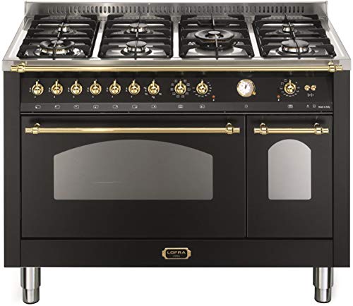 Lofra Rnmd126Mft+E/2Aeo Cucina Freestanding Nero Gas A