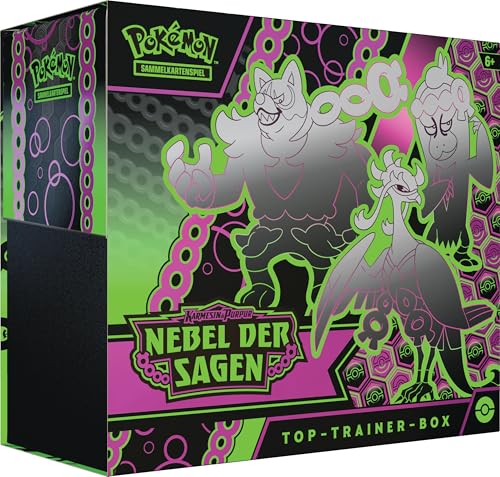 Pokémon - Gioco Di Carte Collezionabili: Top Trainer Box Karmesin & Viola – Nebbia Delle Sagen (1 Carta Promozionale A Schermo Intero Con Maschera Ver