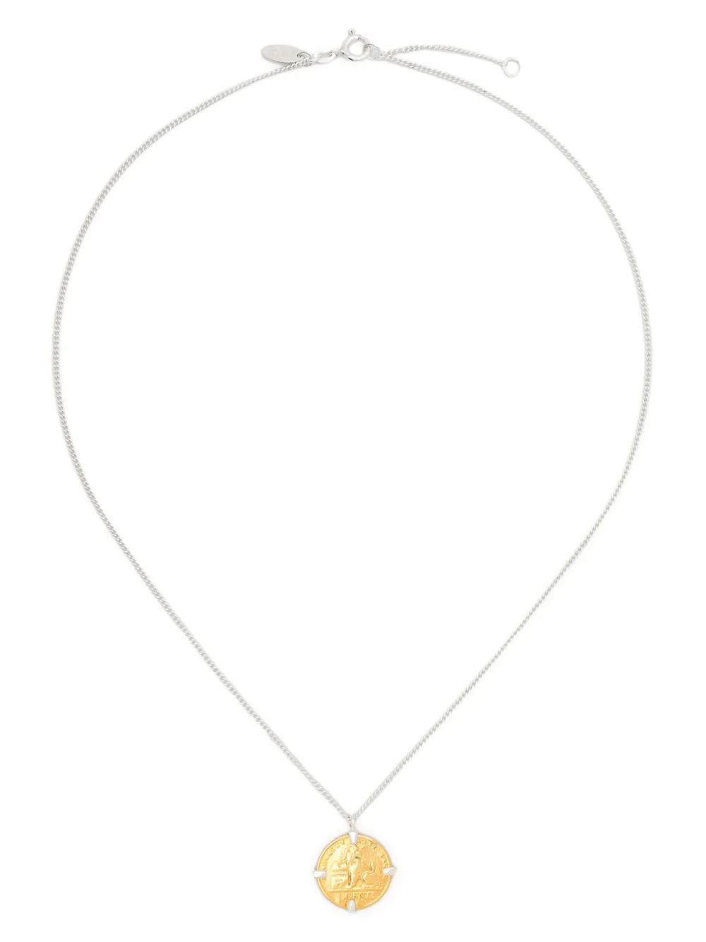 Wouters & Hendrix coin-pendant necklace - Argento