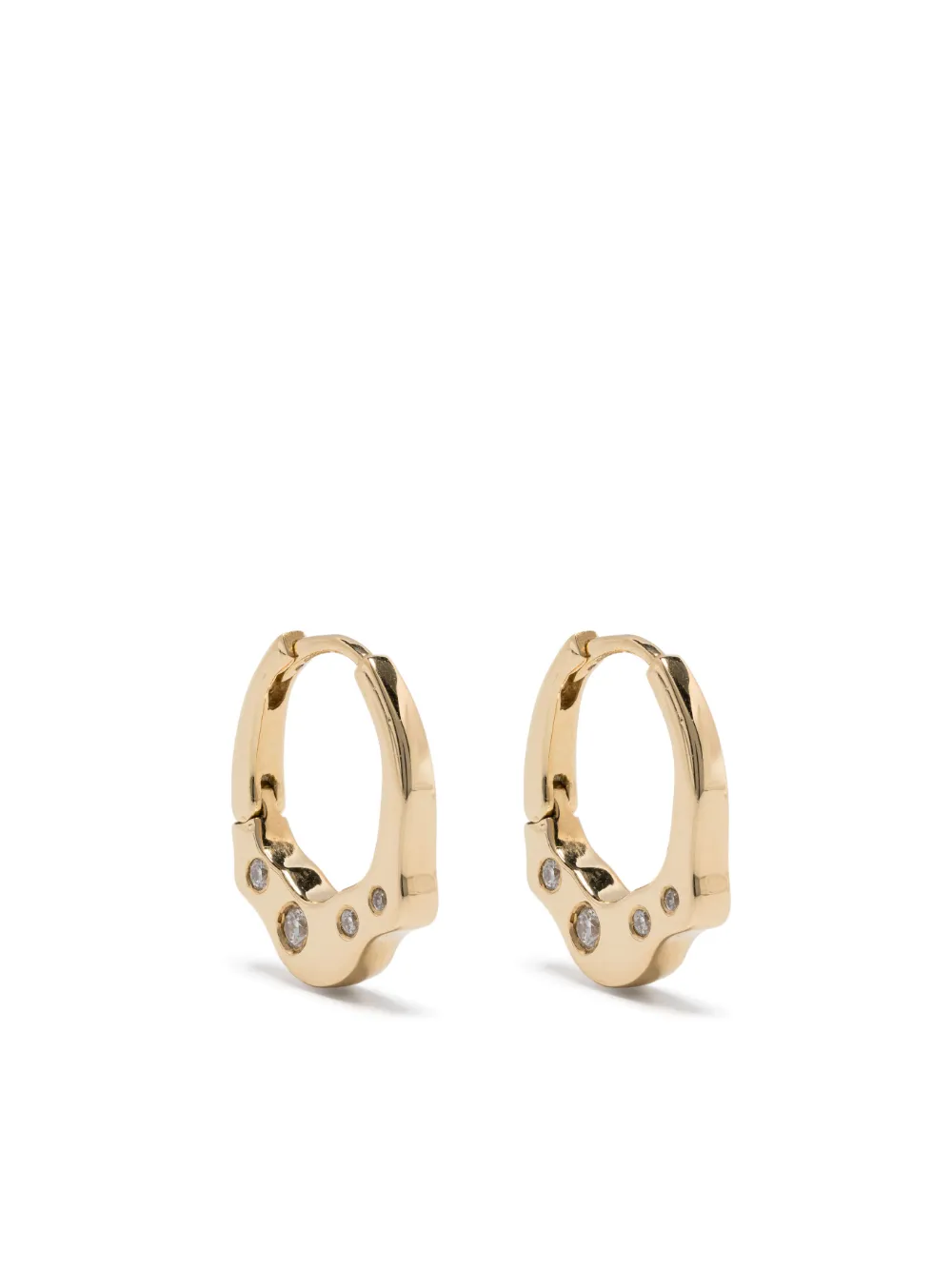 Sauer 18kt yellow gold Reishi diamond earrings - Oro