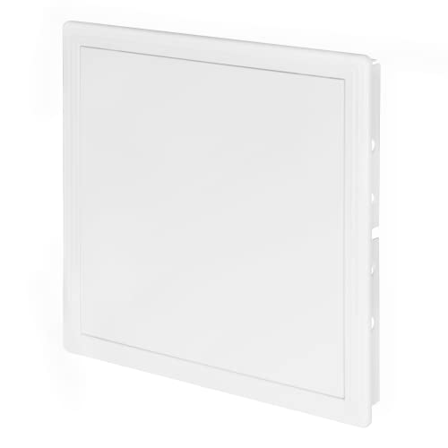 Awenta Pannello Di Accesso In Plastica Porta 300 X 300 Mm - Piastra Sportello Di Apertura Bianca - Chiusura Della Porta - Cerniera Nascosta - Porta Ri
