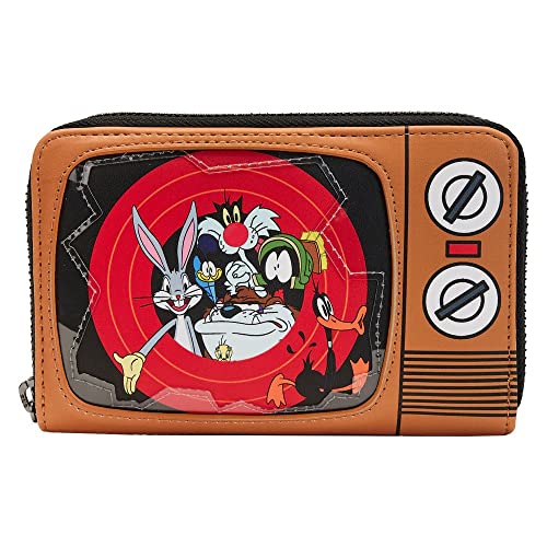 Loungefly Looney Tunes - Portafoglio Con Cerniera E Scritta "That'S All Folks", Multi, Portafoglio