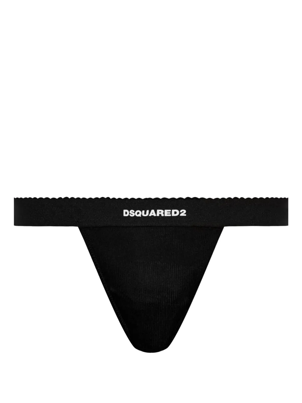 DSQUARED2 logo-print thong - Nero