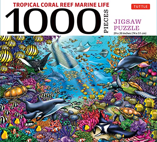 Tropical Coral Reef Marine Life Jigsaw Puzzle: Finished Size 29 In X 20 Inch - 74 X 51 Cm