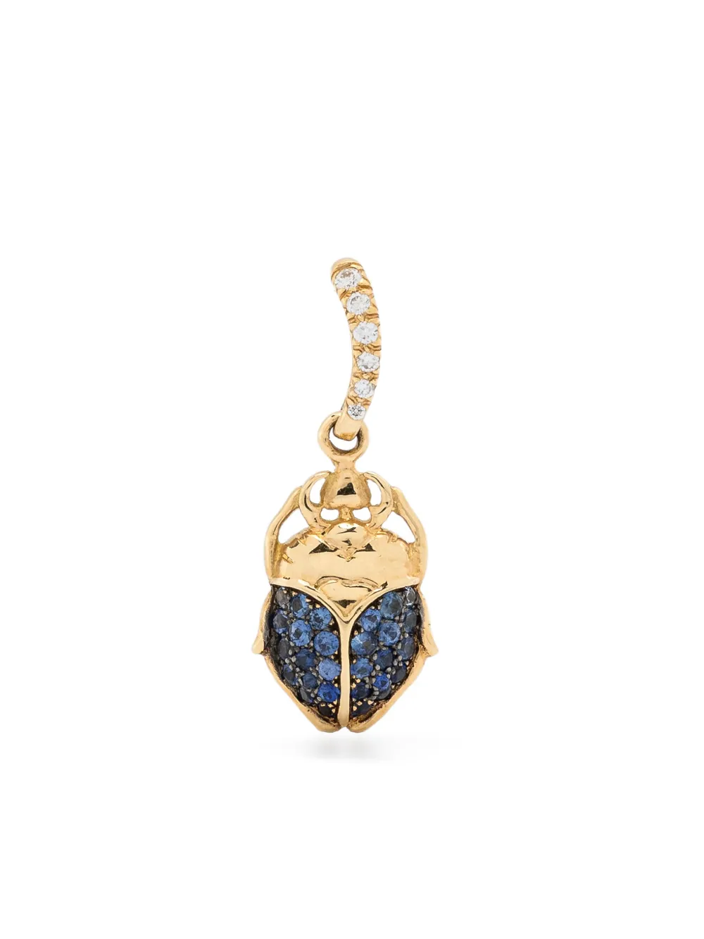 Aurelie Bidermann 18kt Yellow Gold Beetle Sapphire pendant - Oro