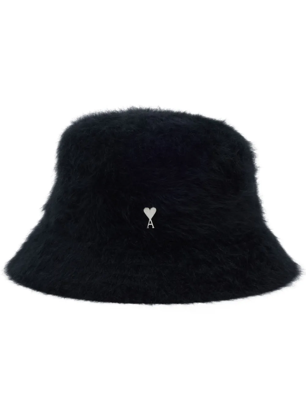 AMI Paris Cappello bucket con placca Ami de Coeur - Nero