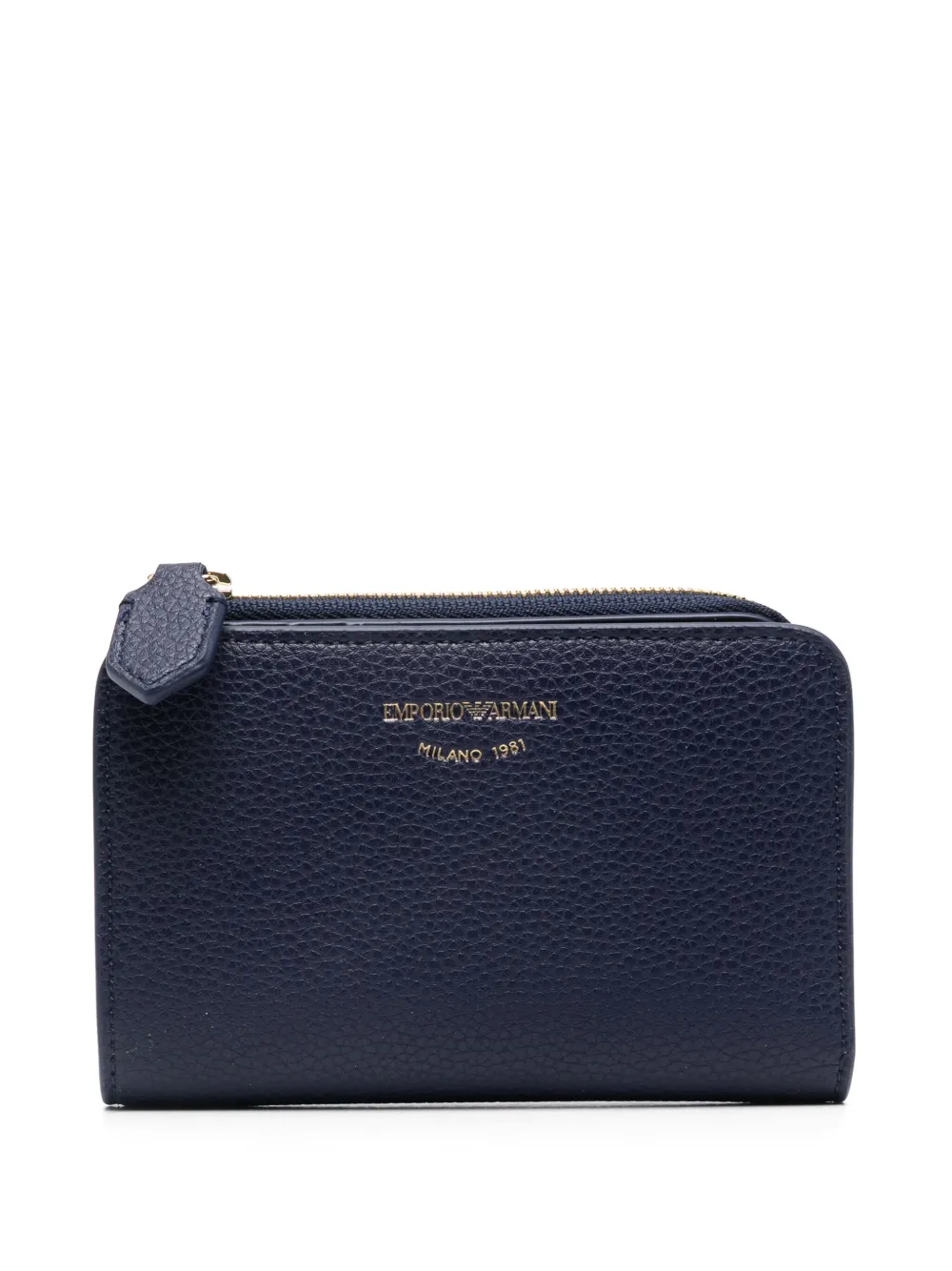 Emporio Armani logo-debossed wallet - Blu