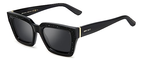 Jimmy Choo Megs/S Occhiali Da Sole, 807/T4 Black, 51 Unisex