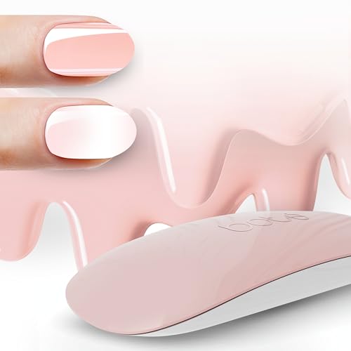 Boté - 2 X 20 Pellicole Per Unghie In Gel Uv + Lampada Uv – Starter Set (Starter Nude)