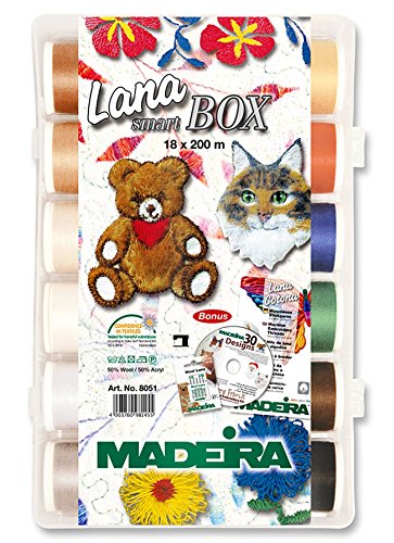 Madeira - Set Di 18 Rocchetti Di Lana Smartbox Lana N. 12, 200 M, 93128051
