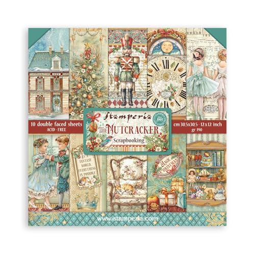 Stamperia - Scrapbook Paper Pad For Scrapbooks, Album, Card Making, Bullet Journals, And More, Acid Free, Double Sided, Perfect For Hobbies, Crafts An