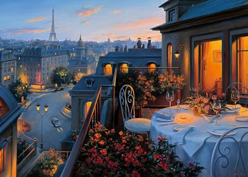 Ravensburger 12000656 - Balcone A Parigi - Puzzle 1000 Pezzi – Puzzle Adulti E Ragazzi Da 14 Anni,
