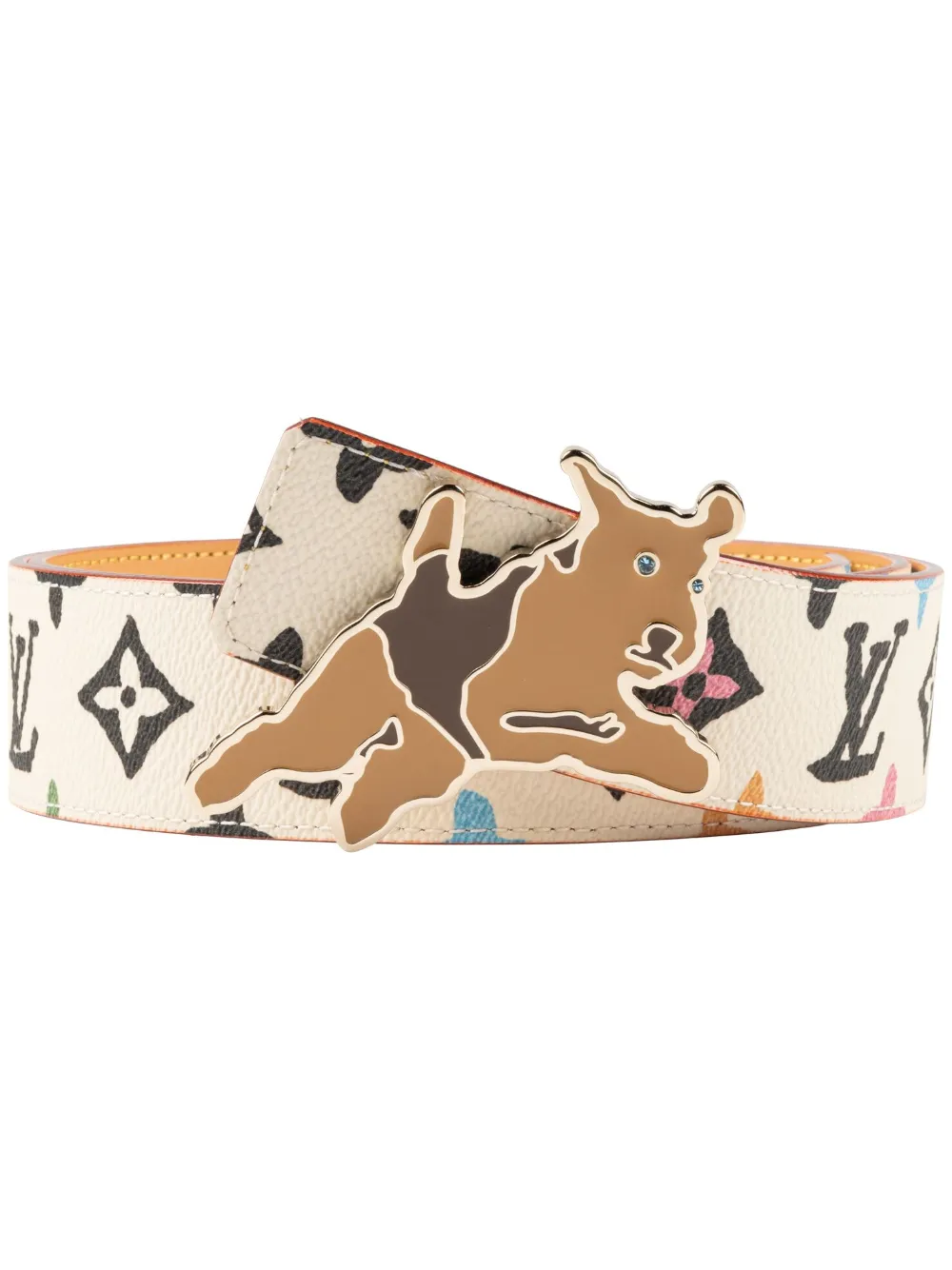 Louis Vuitton Pre-Owned Cintura reversibile con monogramma x Tyler the Creator - Marrone