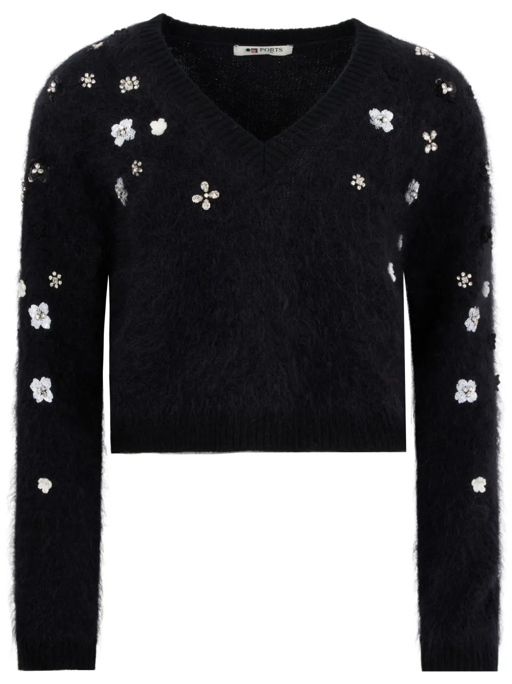 Ports 1961 v-neck sweater - Nero