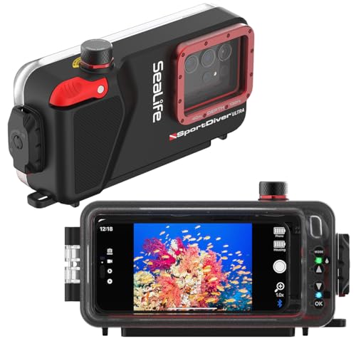Sealife Custodia Subacquea Per Smartphone Ultra Subacquea – Immersione Fino A 130 ', Fotografia Impermeabile, Controlli Di Accesso Alla Fotocamera, Co