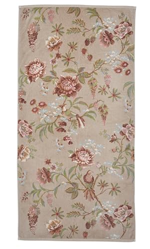 Pip Studio Secret Garden - Asciugamano Kaki, 55 X 100 Cm