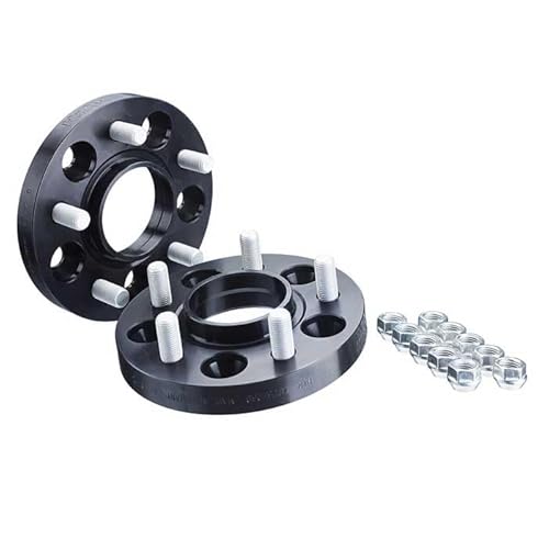 Rh+ H&R Set Di Distanziali Per Ruote Drm-Sistema 40Mm Per Asse - Interasse 4X108 - Mozzo 63,3Mm - Bulloni M12X1,5 - Compatibile Con Ford - Nero