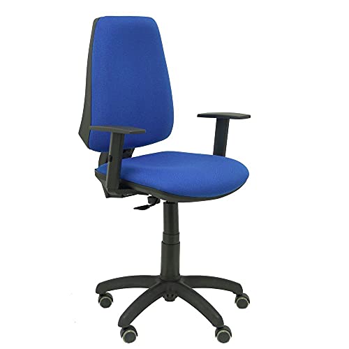 Piqueras Y Crespo Modello 14 Cp – Sedia Da Ufficio Ergonomica Con Meccanismo Permanente, Regolabile In Altezza E Ruote Parquet, 109X46X46 Cm, Blu