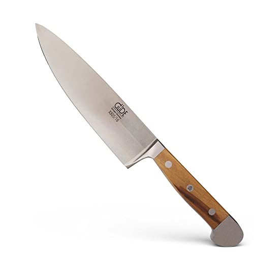 Güde Solingen - Coltello Da Cuoco Piccolo Forgiato, 16 Cm, Legno D'Ulivo, Alpha-Olive - Coltelli Da Chef, Doppio Collarino, Fatto A Mano In Germania