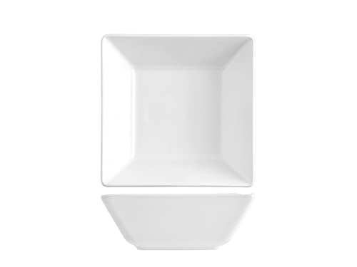 H&H Set 6 Coppette Boston Osaka In Stoneware Bianco Cm 13X13