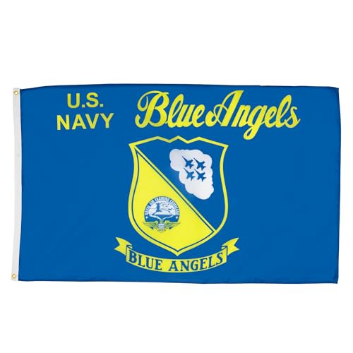 Az Flag Bandiera Blue Angels Navy Us 150X90Cm - Bandiera Marina Degli Stati Uniti D'America 90 X 150 Cm