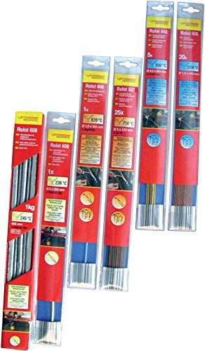 Rothenberger Industrial Messing-Schweiß- Und Hartlötstäbe, Rolot 603, 8 Stück, Ø 1,5Mm; Länge: 333Mm