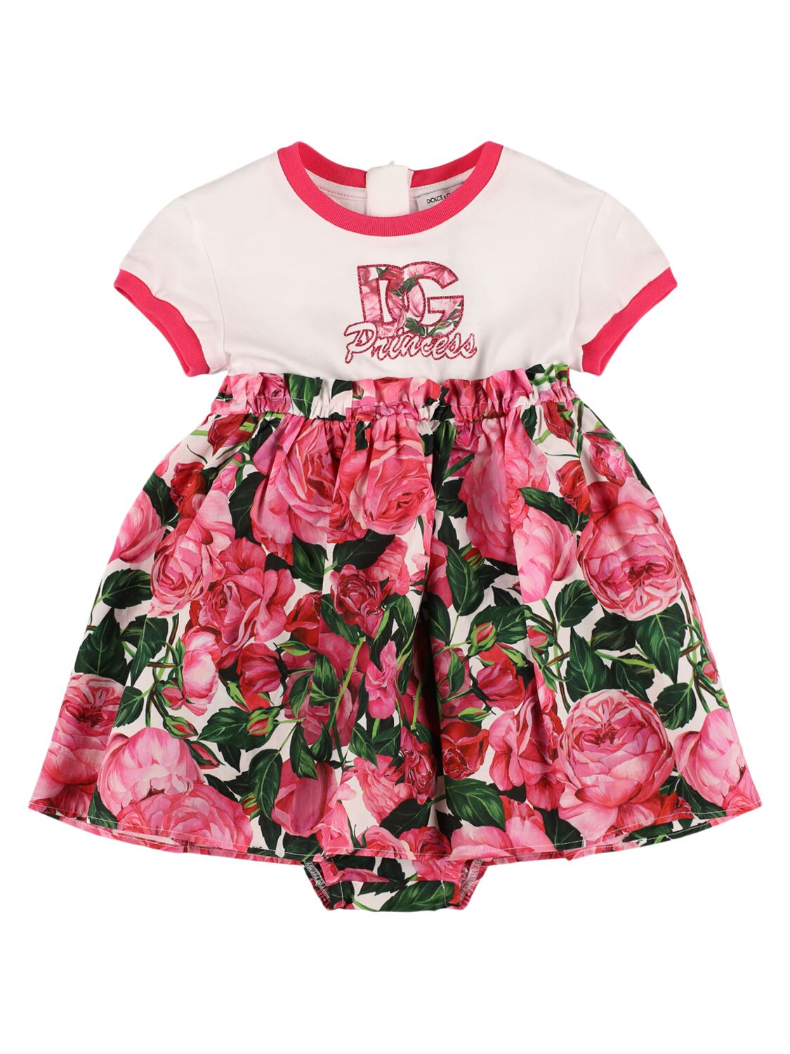 Printed Cotton Dress & Diaper Cover