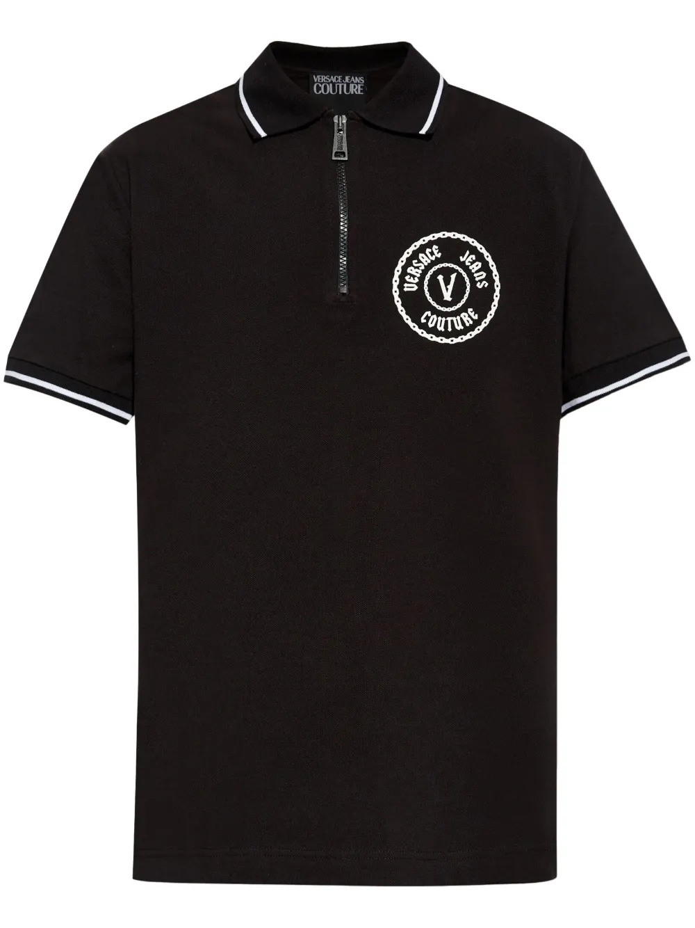Versace Jeans Couture V-Emblem polo shirt - Nero