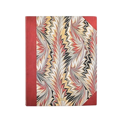 Paperblanks Agende 12 Mesi Flexis 2025 | Rubedo | Ultra | Giornaliera | Chiusura Con Fascia Elastica: Jeden Dzień Na Stronie, Zamykany Na Gumkę, Papie