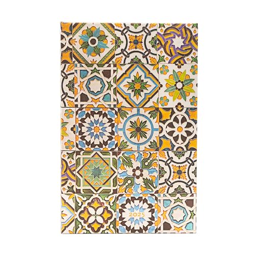 Paperblanks Agende 12 Mesi 2025 | Porto | Maxi | Orizzontale | Chiusura Con Fascia Elastica: Tydzień Na Dwóch Stronach, Zamykany Na Gumkę, Papier 100