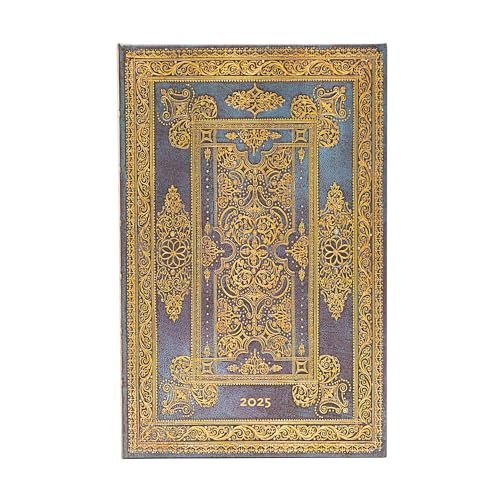 Paperblanks Agende 12 Mesi 2025 | Blu Lussuoso | Maxi | Verticale | Chiusura Con Fascia Elastica: Tydzień Na Dwóch Stronach, Zamykany Na Gumkę, Papier