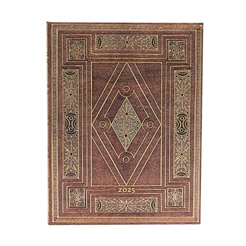 Paperblanks Agende 12 Mesi 2025 | First Folio | Ultra | Verticale | Chiusura Con Fascia Elastica: Tydzień Na Dwóch Stronach, Zamykany Na Gumkę, Papier