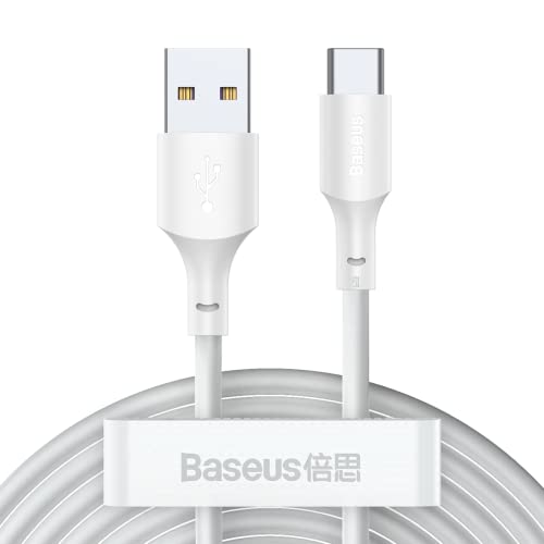 Baseus Type-C Simple Wisdom Cable (2Pcs/Set) 5A 1.5M White (Tzcatzj-0