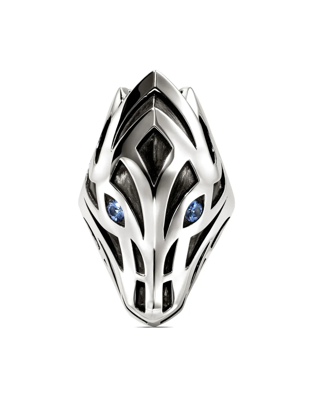 John Hardy sterling silver Naga sapphire ring - Argento