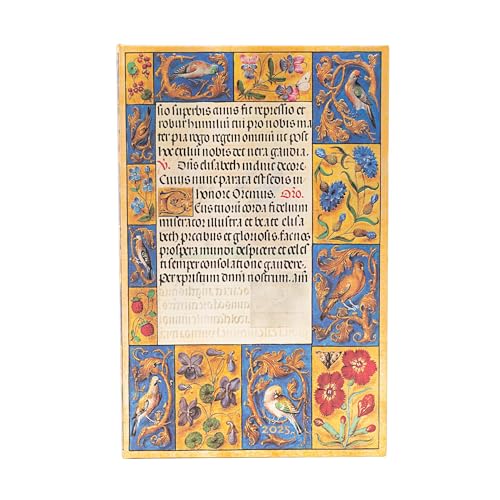 Paperblanks Agende 12 Mesi 2025 | Libro D'Ore Spinola | Maxi | Orizzontale | Chiusura Con Fascia Elastica: Tydzień Na Dwóch Stronach, Zamykany Na Gumk