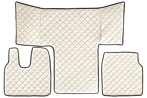 F-Core Copricofani Camion Compatibile Per Man Tgl Tgm Tgs 01.13-12.19 L Cab Lx Cab Champagne