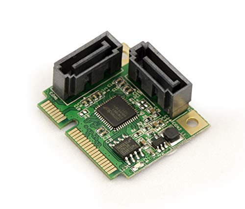 Kalea-Informatique Scheda Controller Mini Pci Express Half Size 2 Porti Sata 3.0 Con Chipset Asm1061