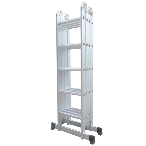 Varan Motors - Dlm105 Scala, Sgabello, Ponteggio Multifunzione In Alluminio Di 5,92 M, 20 Pioli