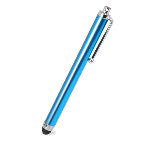 Ociodual Stilo Per Touch Screen, Blu Chiaro, Touch Pen Compatibile Con Smartphone, Tablet, Monitor, Puntatore Universale In Metallo, Punta In Gomma