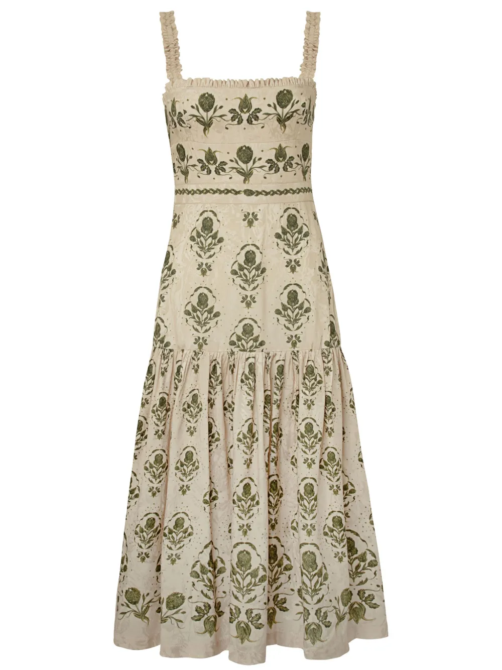 Agua By Agua Bendita Nispero Relato midi dress - Toni neutri
