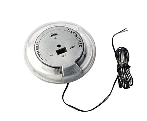 Lampa 70401 Neon-Disk Plafoniera Con Lampada Fluorescente, 12V, Verde