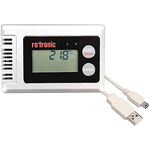 Rotronic Tl Eos-1D Set Di Dati Logger Per Temperatura Con Display Hydrolog, Grigio