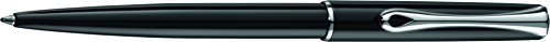 Diplomat - Traveller - Penna A Sfera Easyflow - Nero Laccato - Resistente Ed Elegante - 5 Anni Di Garanzia