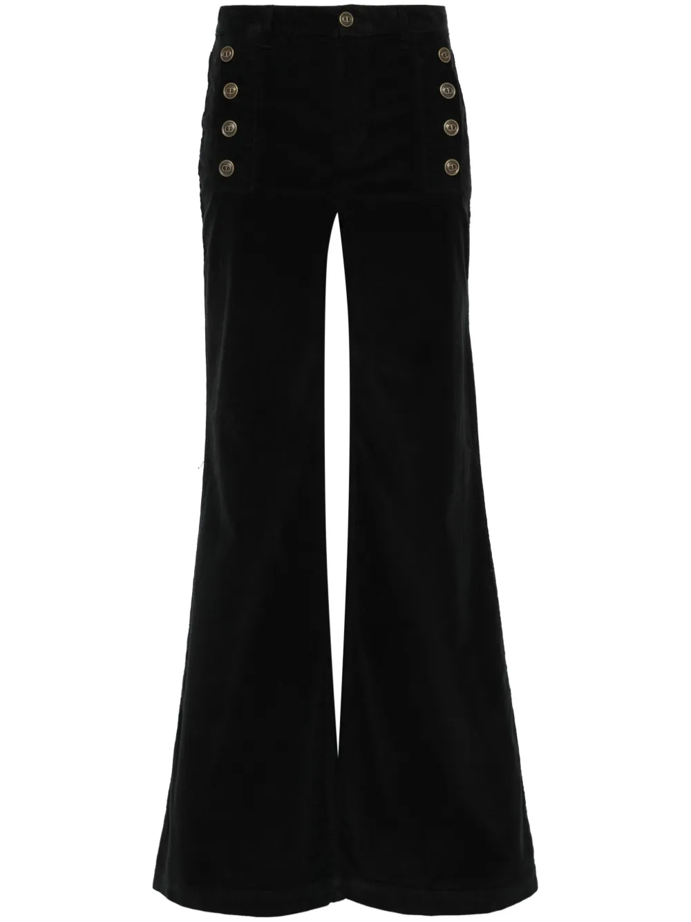 TWINSET pinwale corduroy trousers - Nero