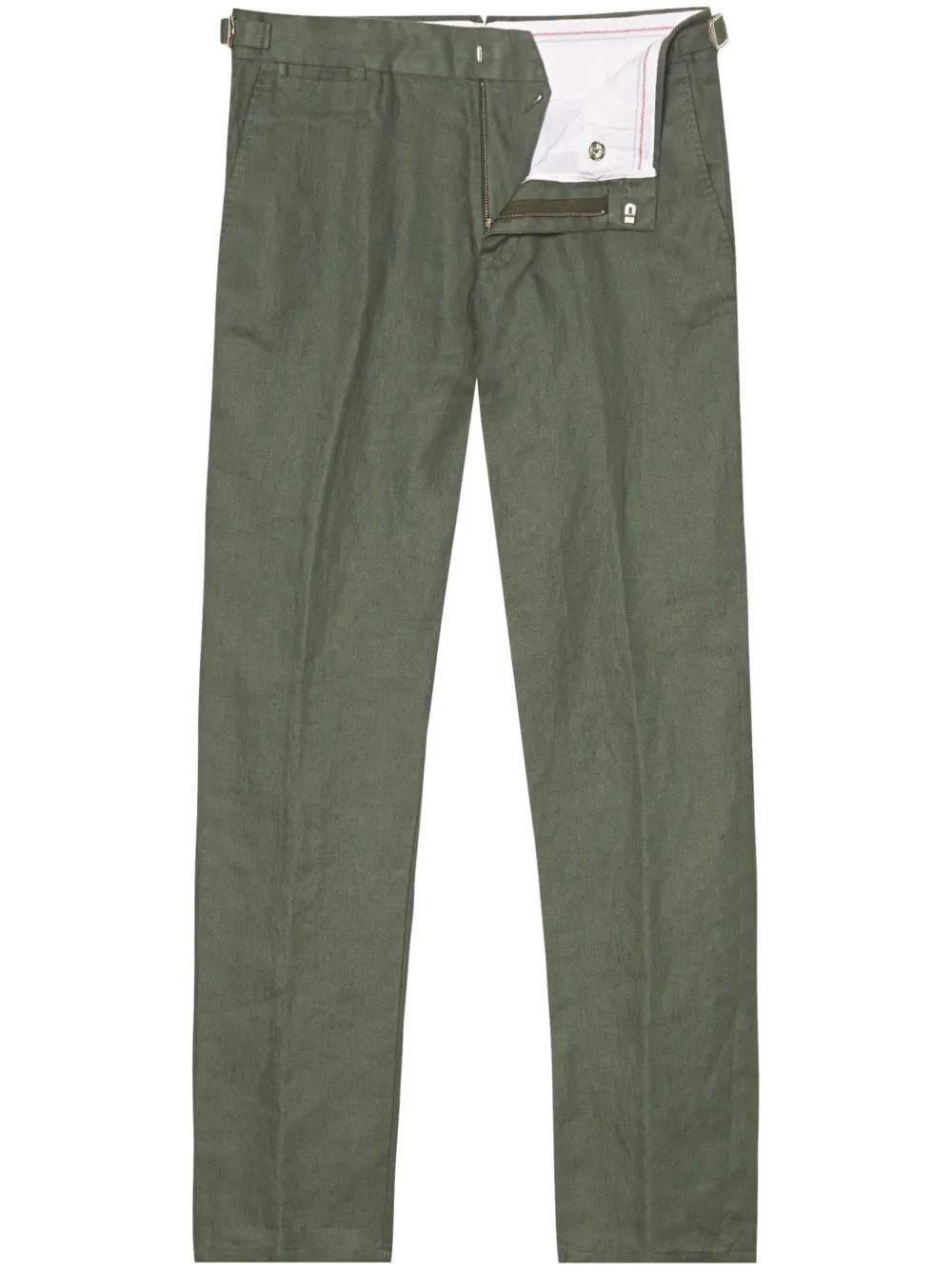 Orlebar Brown buckle-strap detailing trousers - Verde
