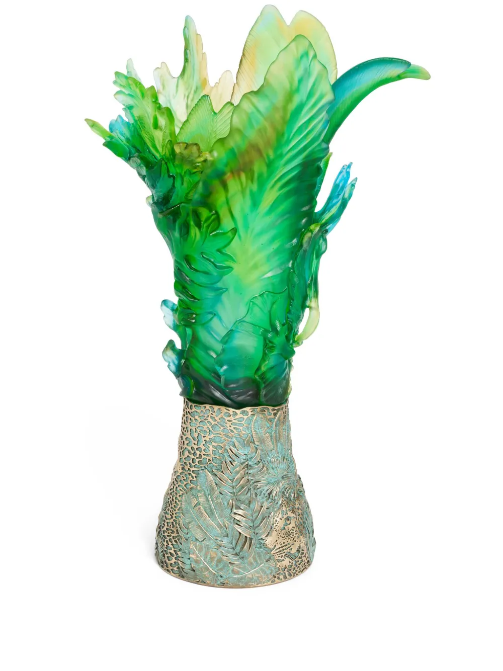 Daum Prestige Tropical Borneo vase - Oro