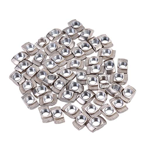 Bestomz, Dadi A T, Filettatura Fine M5, 100 Pezzi (M5 X 10 X 6)
