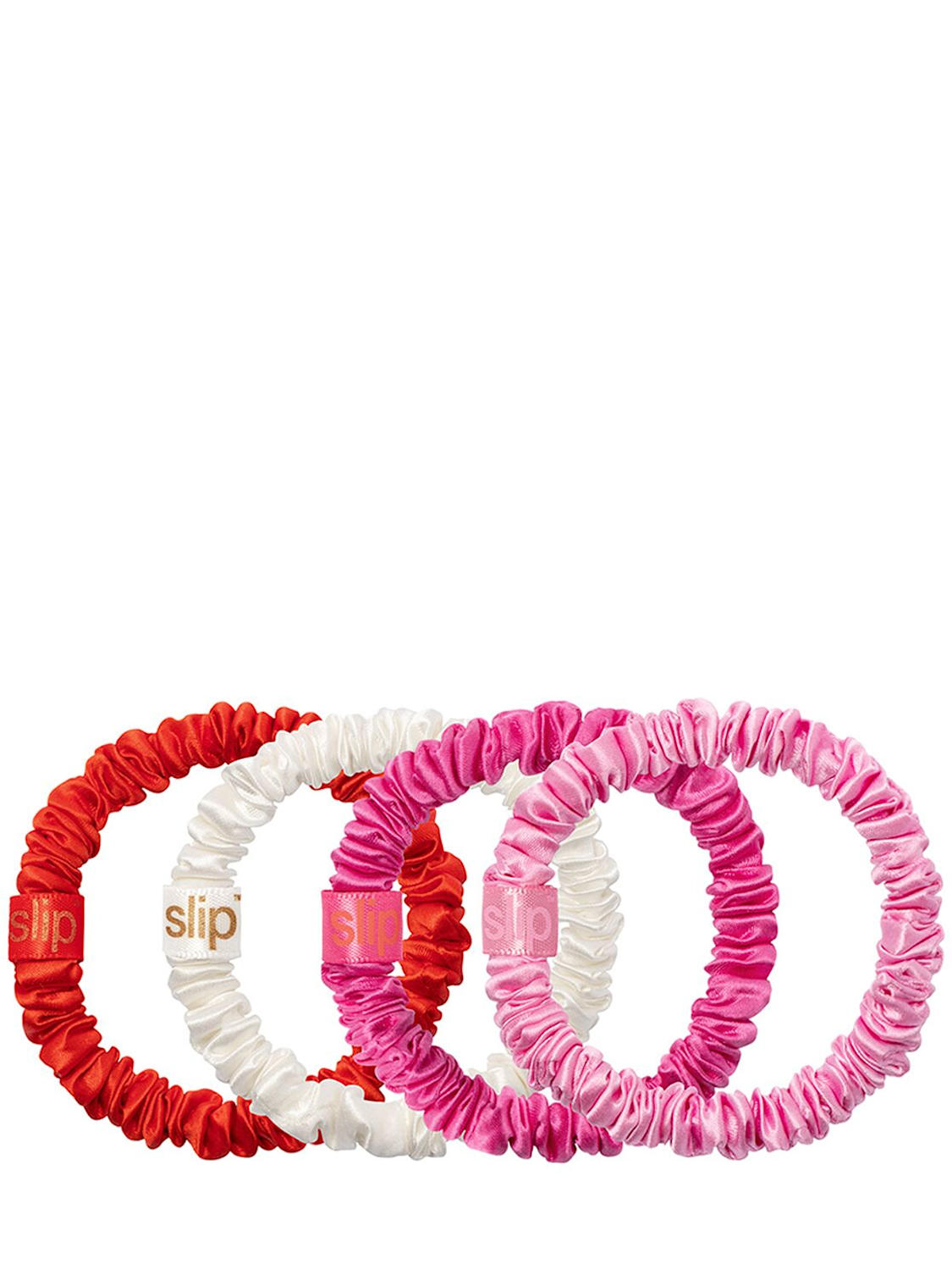 Set Di 4 Scrunchies In Seta
