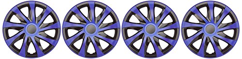 Nrm Ko251 - Set Di 4 Copricerchi Draco Cs, 15", Colore: Nero/Blu