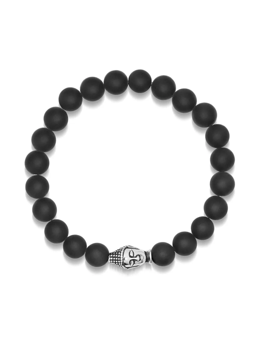 Nialaya Jewelry Buddha bracelet - Nero
